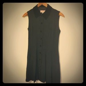 Rouge & Levres Designer Black Dress M Italy 44 Velvet Trim